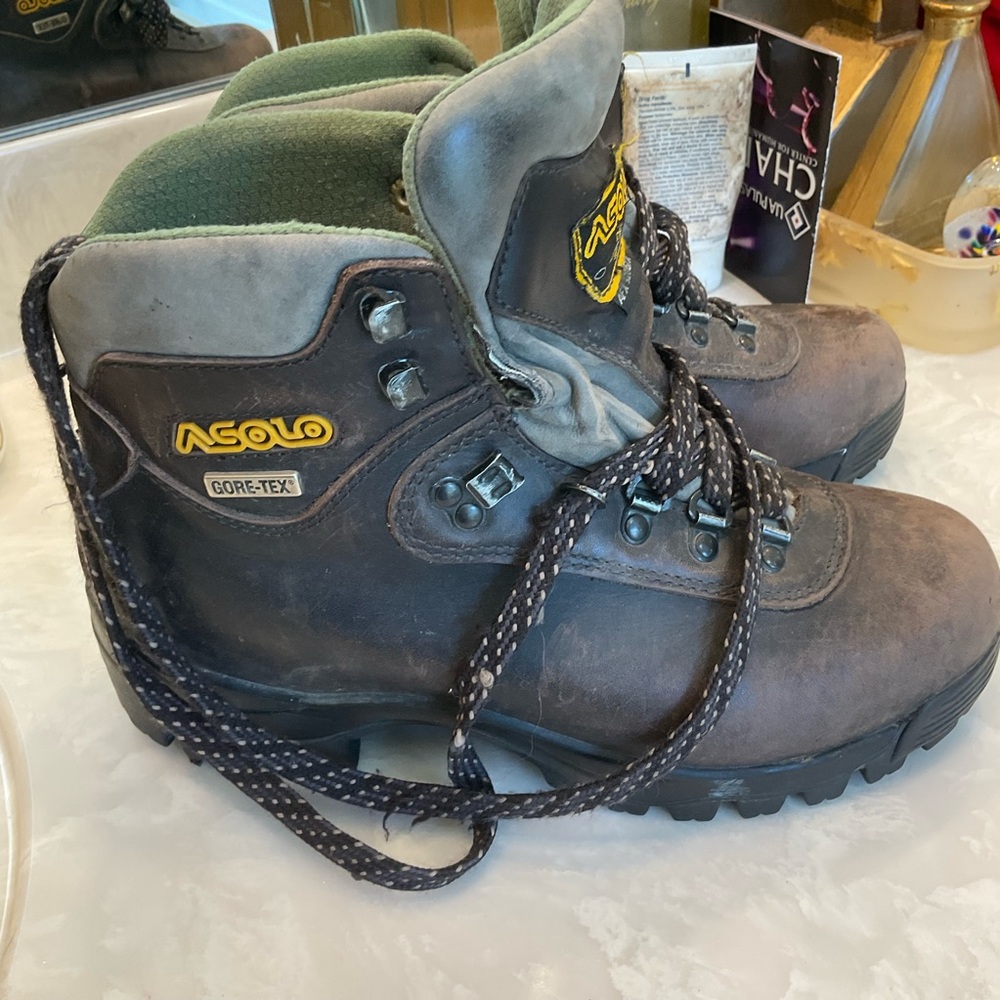 Asolo AFX 520 GVX Women’s Leather and Gortex Hiking Boots in Chestnut, Size 8.5 - Picture 6 of 16